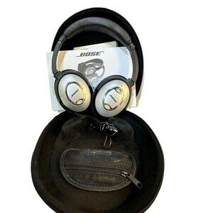 Bose QuietComfort 15 Acoustic Noise Cancelling Headphones Silver w/ Case